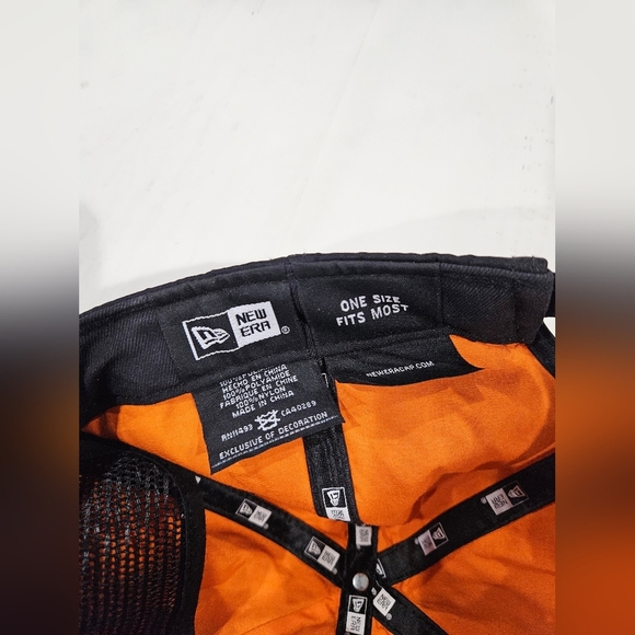 New Era Blacked Out Nylon Los Angeles Angels Baseball Hat. W /Adj Strap - Picture 4 of 6